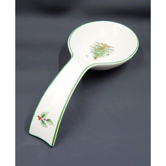 Spode Christmas Tree Porcelain Spoon Rest S3324-A8 - Picture 8 of 12